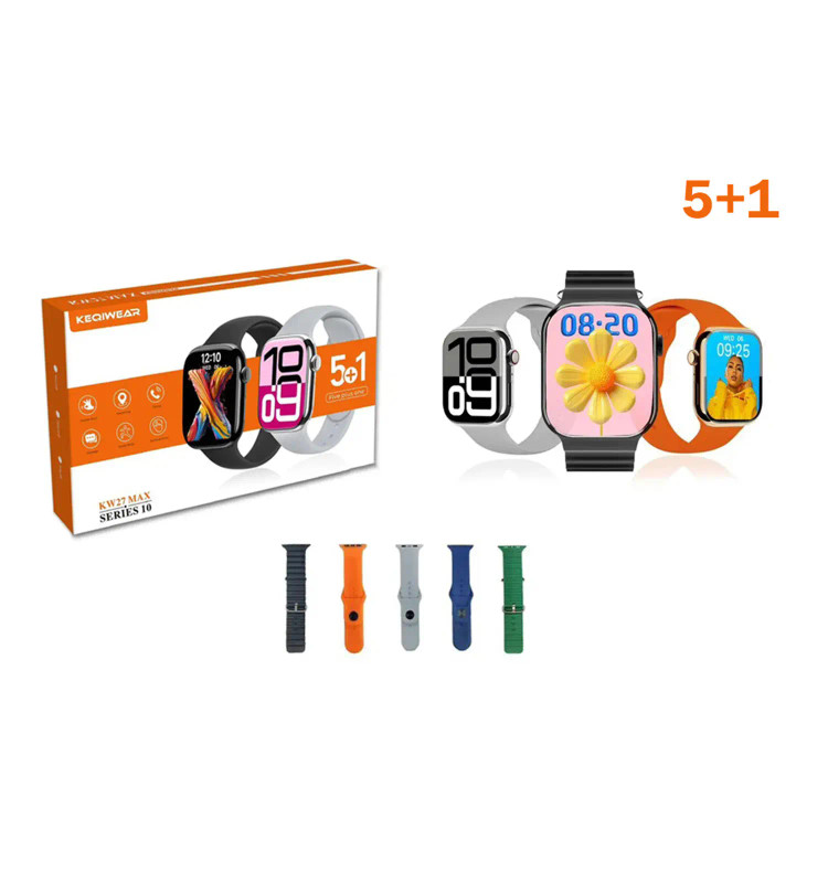 ساعت هوشمند KW27 MAX ۴۶ میلیمتری با GPS و نمایشگر AMOLED