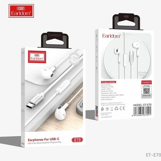 هندزفری با سیم ارلدام مدل ET-E70 Type-C